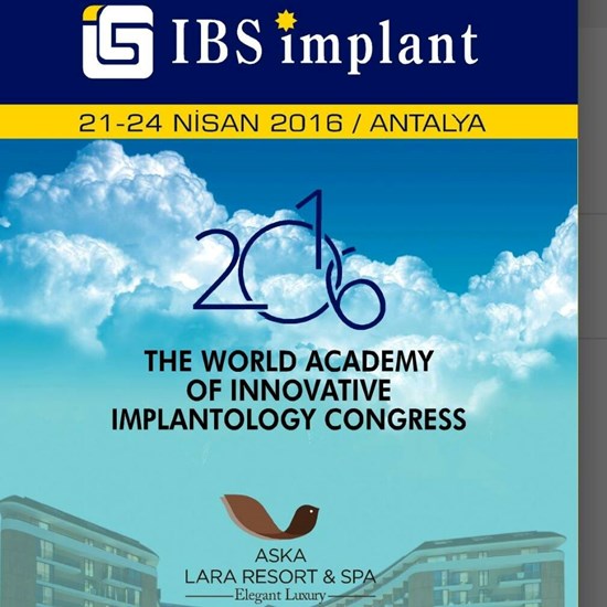 2016 The World Academy Of Innovative Implantology Congress