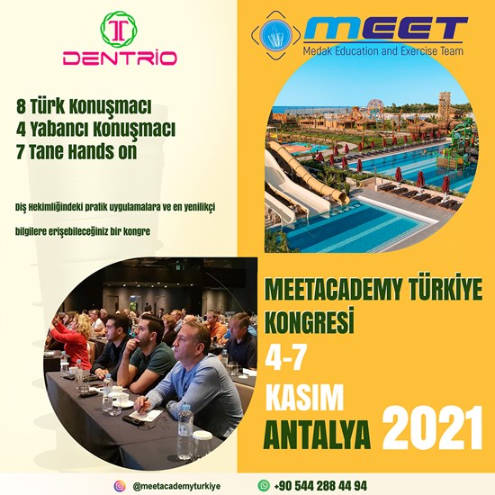 2021 4 - 7 Kasım Meet Academy Türkiye Kongresi